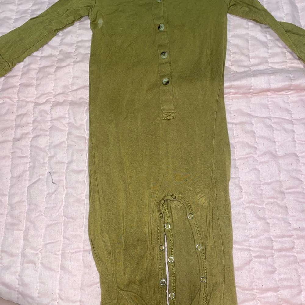 Kate Quinn Gold Long Sleeve Onesie